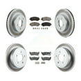 thumbnail image 1 of Transit Auto Front Rear Coated Disc Brake Rotors and Semi-Metallic Pads Kit for Car 2003-2007 Jeep Liberty KGF-100700, 1 of 11