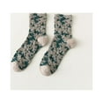 thumbnail image 5 of CoCozhu 5 Pairs Women's Warm Socks Kawaii Floral Socks Cutecore Cotton Socks Y2K Pretty Vintage Embroidered Socks, 5 of 7