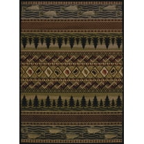United Weavers Essence Mountain Pine Lodge Multi Woven Polypropylene Area Rug
