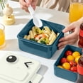 thumbnail image 1 of Plastic Double Lunch Box Office Lunch Box Microwave Oven Heating Portable Cartoons Children's Lunch Box, 1 of 6