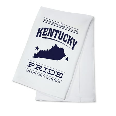 

Kentucky State Pride Blue on White (100% Cotton Tea Towel Decorative Hand Towel Kitchen and Home)