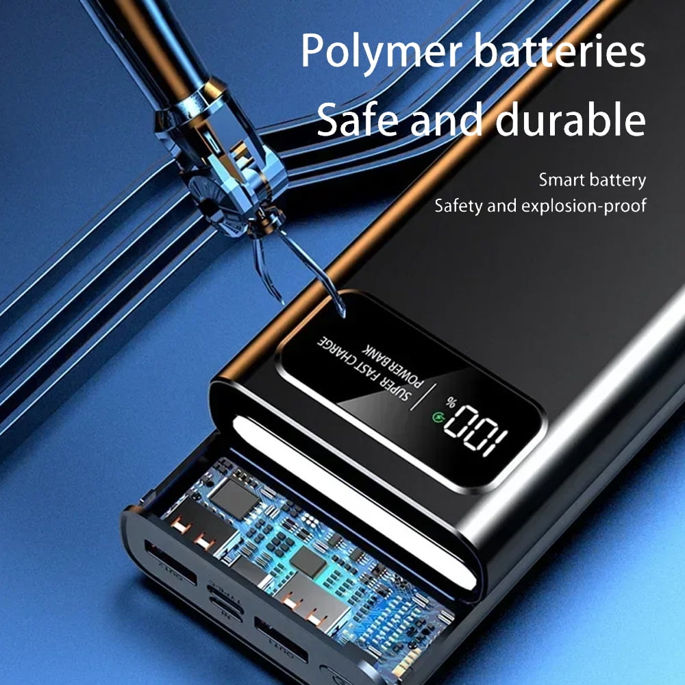 Kepeak 20000mAh Portable Charger Power Bank ,120W Mini Fast Battery Pack,Compatible with iPhone/Android and All Smart Device,with LED Display(Black)