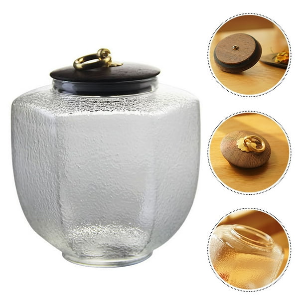 unbranded Frasco De Vidrio Estilo Japonés Transparente Para Almacenamiento Práctico De Té Y Miel En Casa