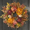 thumbnail image 2 of Corona WANNA-CUL 61 cm con Hortensias, Peonías y Calabazas de Otoño, 2 of 9
