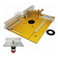 Upgrade Aluminium Router Table Insert Plate W/Miter Gauge and Tenon