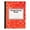 Red, variant on Sewn Binding Wide Ruled Notebook, 100 Sheets, Marble Cover, Composition Size, Solid Paper (Red)