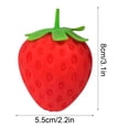 thumbnail image 3 of Nrmvnmi Realistic Strawberry Squeeze Ball, Funny Fruit Squeeze Ball, Desk Decor & Prank Gift, Anxiety Stress Relief Party Favor Gifts for Adults, 3 of 8