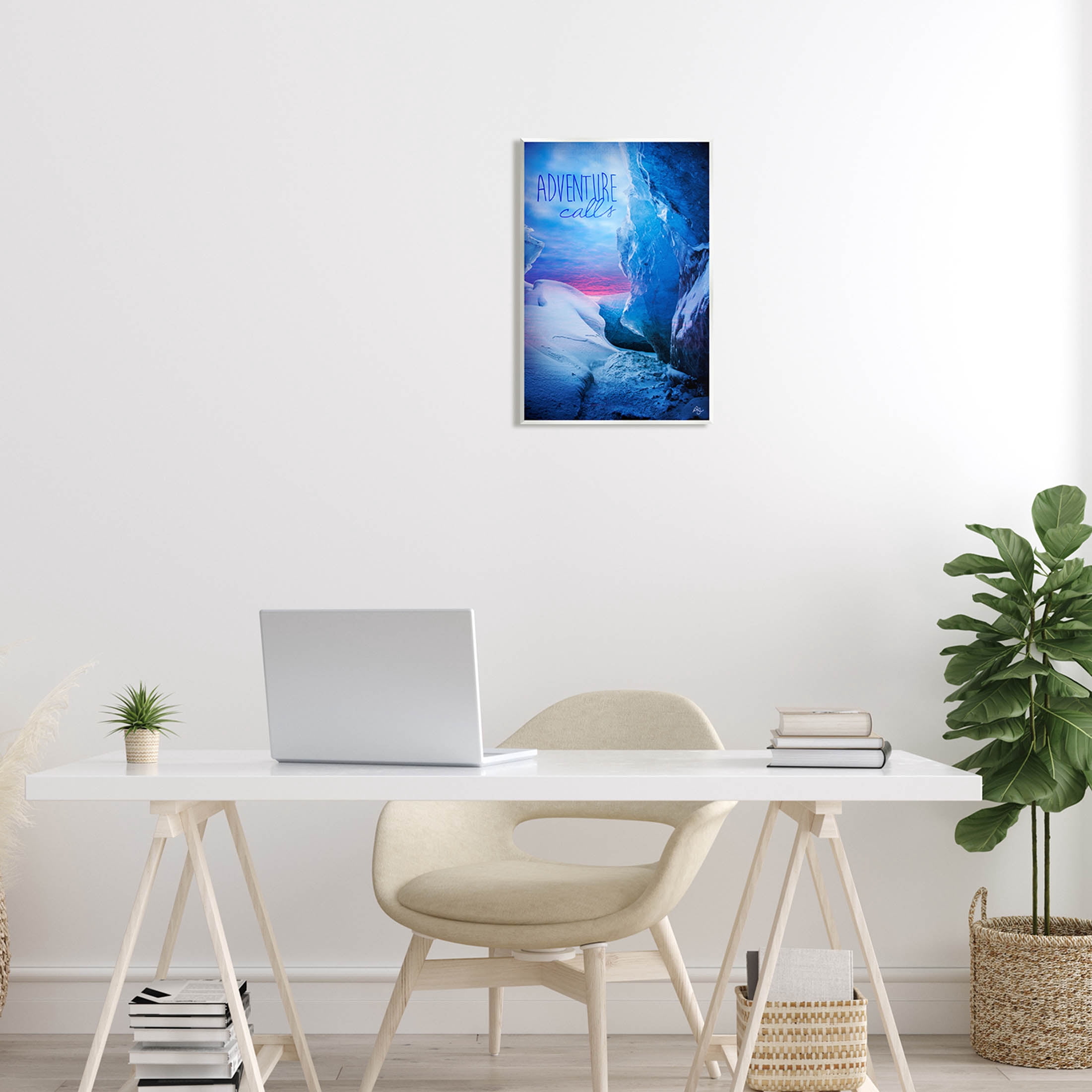 Stupell Industries Adventure Calls Snowy Glacier Graphic Art Unframed Art Print Wall Art, Design by K. Kaufman