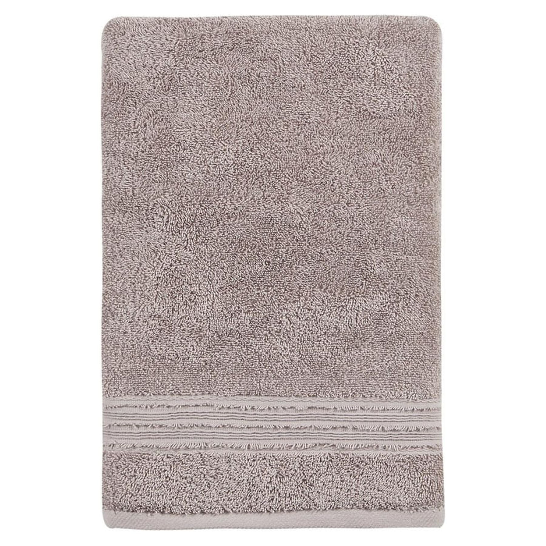 Ozan Premium Home  100% Genuine Turkish Cotton Cascade Bath Towel Light Grey