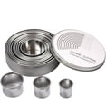thumbnail image 1 of 12pcs Round Circle Pastry Cutters Kitchen Cookie Cutters For Cookies Sugar Paste Cakes Biscuit Cookie Cutter, 1 of 5