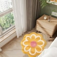 thumbnail image 4 of Holloyiver Cute Bath Mat, Soft Superfine Fiber Flower Bath Mat, 23.6 Inch Non Slip Water Absorbent Rug Bath Door Mats Rugs for Entrance Bedroom Kitchen Bathroom Toilet Floors (Yellow), 4 of 6