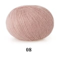 thumbnail image 1 of Xiao Hua Hilo acrílico de felpa suave y elegante para hacer pelo de muñecas, tejer a ganchillo y fieltrar con aguja | Bobinas de pelo rizado de lana de oveja cardada, mecha (100 g, A132), 1 of 5