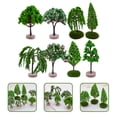 thumbnail image 3 of Fake Tree8pcs Realistic Tree Model Microlandscape Layout Model Artificial Miniature Tree Modeling Prop, 3 of 8