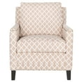 thumbnail image 2 of SAFAVIEH Buckler Club Chair Silver Nail Head Peach Pink / White, 2 of 7