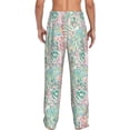 thumbnail image 3 of Xecao Watercolor Tiger Men's Straight Lounge Pajama Pants: The Ultimate in Comfortable Sleepwear, 3 of 9