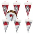 6Pcs Christmas Table Decoration NonWoven Hat Fork Set Cover Tableware