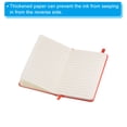 thumbnail image 4 of Unique Bargains Carnet de Notes Ligné A6 5.5x3.7' Couverture Rigide 160 Pages 80 Gsm Papier Épais, Rouge, 4 of 8