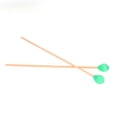 thumbnail image 3 of 1 Pair Wool Head Keyboard Marimba Mallets with Beech Handles for Intermediate Player(Green), 3 of 8