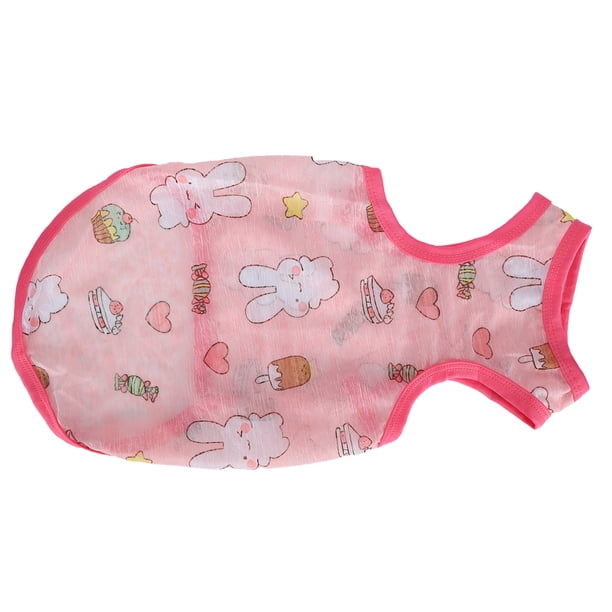 Camiseta Sin Mangas Para Perros, Ropa Transpirable Para Perros, Camisas Para Mascotas, Chaleco Para Mascotas Para Fiesta De Halloween Para Fiesta De Navidad ANGGREK Rosa (borde rosa) S