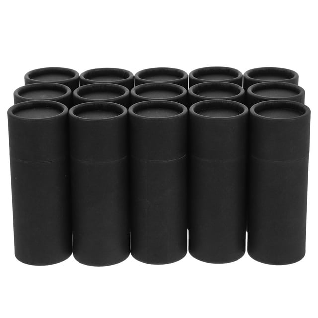 15pcs Kraft Paper Tube Packaging For Tea Lip Balm Perfume Round Cardboard Boxes With Lids For Diy Crafts And Essential Travel Storage