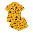 thumbnail image 5 of jiaxiM Halloween Pajama Set Women, Halloween Pjs Women, Pumpkin Graphic Summer Pajama Set, Loose Fit Short Top And Shorts Set, Soft Loungewear Sleepwear for Daily Use, 5 of 5