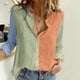 thumbnail image 1 of ICHUANYI Clearance Women Printed Cotton Long Sleeve Tank Career Bloues Cardigan Tops(Mint Green, L) ICHUANYI WER2023080902482, 1 of 7