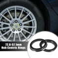 thumbnail image 2 of Unique Bargains Plastic 72.6mm to 57.1mm Car Hub Centric Rings Wheel Bore Center Spacer 2pcs, 2 of 6