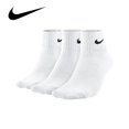 thumbnail image 2 of Calcetines deportivos unisex ligeros originales Nike para hombre y mujer, 3 pares, informales, transpirables, de tubo, blancos, tallas ML XL SX4706, 2 of 4