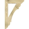 thumbnail image 3 of Ekena Millwork 4"W x 24"D x 36"H Olympic Slat Rough Sawn Bracket, Douglas Fir, 3 of 4