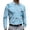 Light Blue, variant on Long Sleeve Shirts for Men Three Button Slim Fashion Golf Daily Casual Pullover Tops Black M