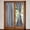 Black and White-25"W x 72"L (Pack of 2), variant on 2 Grid Door Curtains 72 Inch Long Rod Pocket Front Glass Window Treatments With Bonus Tiebacks  Black And White