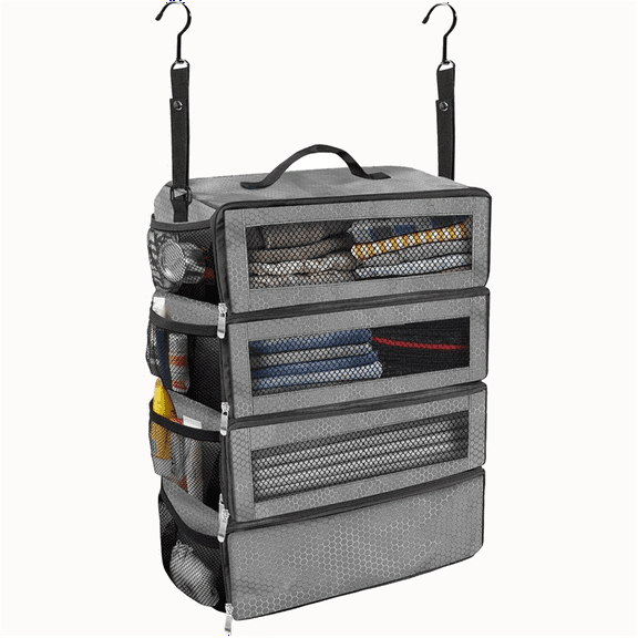 Waterproof Suitcase Clothing Organizers Travel Packing for Traveler and Students Luggage Packing Organizers Grey