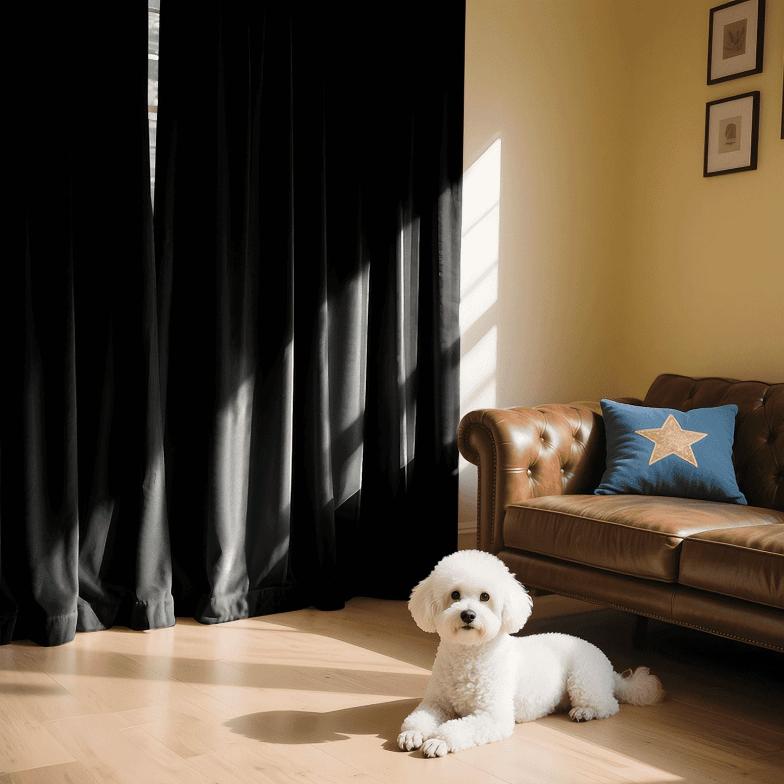 NICETOWN Black Velvet Curtains for Bedroom, Blackout Velvet Curtains Thermal Insulated Sun Light Blocking Drapes Retro Back Tab Soft Velvet Drapes, 52"x108", 2 Panels