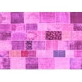 thumbnail image 1 of Ahgly Company Indoor Rectangle Patchwork Pink Transitional Area Rugs, 5' x 7', 1 of 4