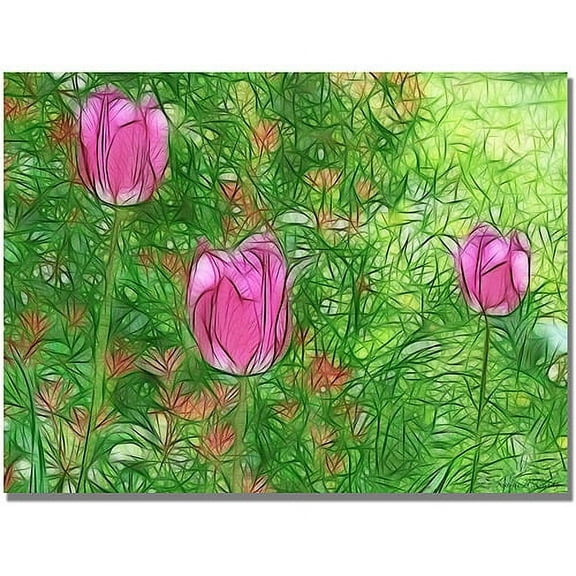 Trademark Art "Tulips" Canvas Art by Kathie McCurdy