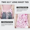 thumbnail image 6 of Pink Breast Cancer Apron-Garden Aprons for Women with Pockets-Cotton Linen Waterproof Kitchen Cooking Gardening Aprons Adjustable for Kitchen,Cooking,BBQ and Salon 32"x27", 6 of 7