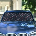 thumbnail image 4 of Yayeee Car Windshield Sun Shade Universal Fit Front Visor Protector, Red Fireworks Pattern, 4 of 8