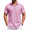 Pink, variant on COOFANDY Mens Short Sleeve Button Down Shirts Wrinkle Free Dress Shirts Wedding Vacation Shirts