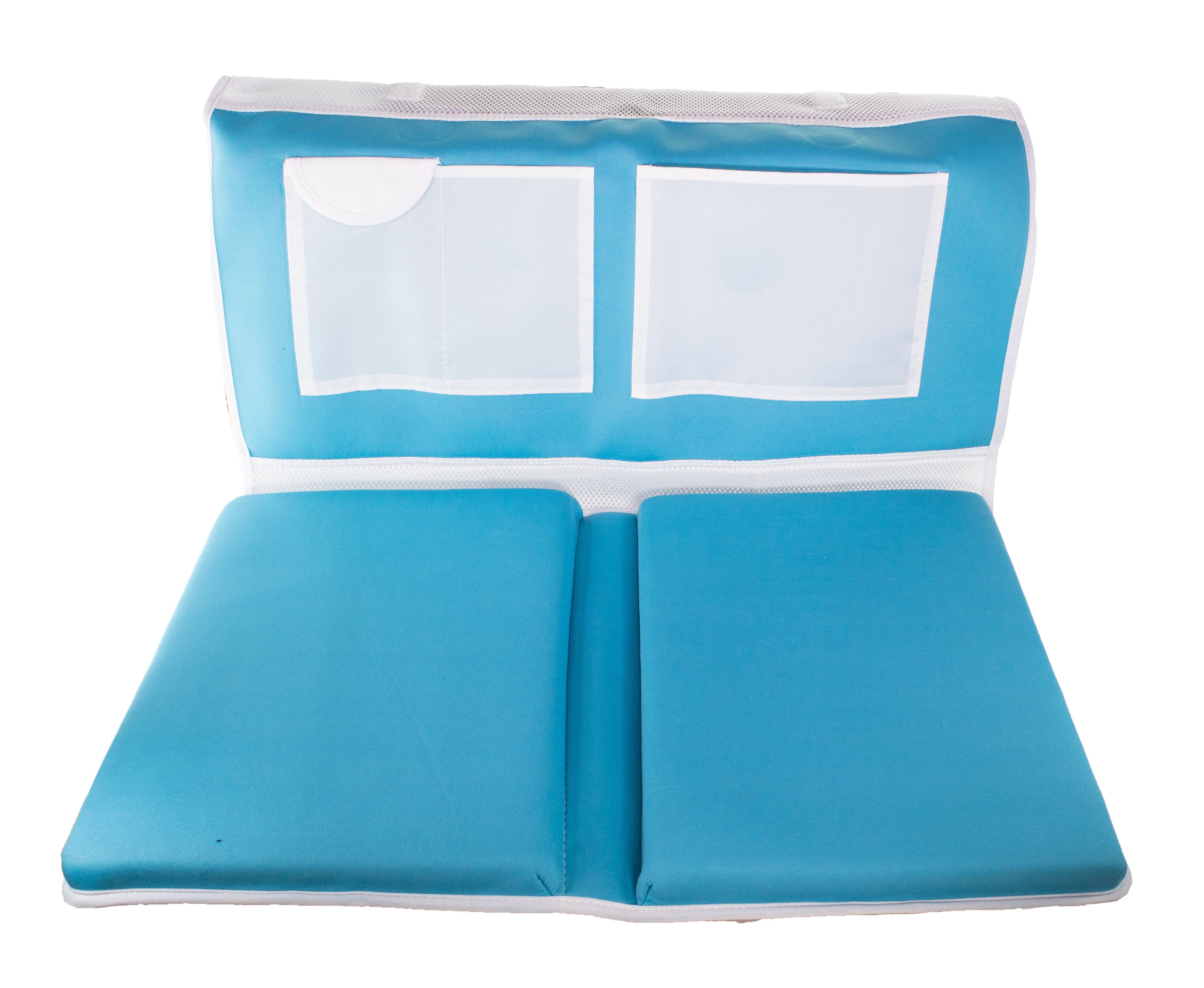 Bath Kneeler Pad & Elbow Armrest Mat for Bathtub - Baby Bath Kneeling Pad For Moms - Foldable Non Slip Safety Bathtube Padded Cushion w/ Storage Organizer & Knee Rest For Baby Bathing & Washing