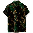 thumbnail image 2 of Camisas Para Hombre Manga Larga Nueva camisa informal para hombre, camisa de moda de calle, camisa de manga corta para la playa (Green, XL), 2 of 4
