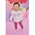 thumbnail image 2 of Garanimals Baby Girl Graphic Tee with Long Sleeves, Sizes 0-24 Months, 2 of 4