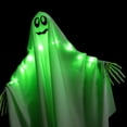 thumbnail image 4 of Halloween Decorations Outdoor Indoor 27.6" Light Up Ghost Decorations with LED Lights Hanging Ghost Halloween Decor for Yard Porch Garden Lawn Party Halloween Ghost Decor, 4 of 7