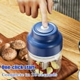 thumbnail image 3 of Electric Garlic Chopper – Mini Rechargeable Food Processor with 6 Stainless Steel Blades, Portable Veggie Chopper for Garlic, Onion, Chili, Ginger & Nuts, 3 of 8