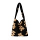 thumbnail image 2 of Bolso Felpa Otoño Con Oso Gran Capacidad para Mujer (negro), 2 of 9