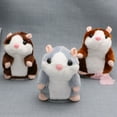 thumbnail image 1 of Cheers.US  Talking Hamster Toy,Cute Talking Nod Hamster Mouse Record Chat Pet Plush Toy Gift Exercise Hands-On Ability, Thinking and Brain Development for Kids, 1 of 11