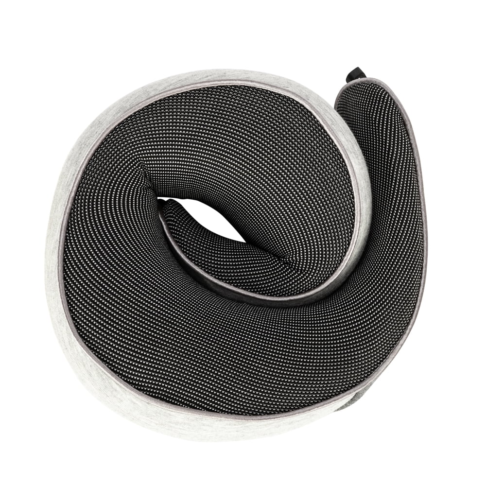 Lowestbest Travel Pillow, U Shaped Neck Pillow, Arc Neck Pillow whit Buckle, Travel Head Cervical Support, Gray