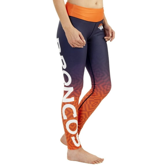 FOCO NFL Licensed Denver Broncos Gradient Print Leggings Women's Large