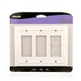 thumbnail image 3 of Amerelle 94RRRW Continental Wallplate, 3 Rocker, Cast Metal, White, 1-Pack, 3 of 7