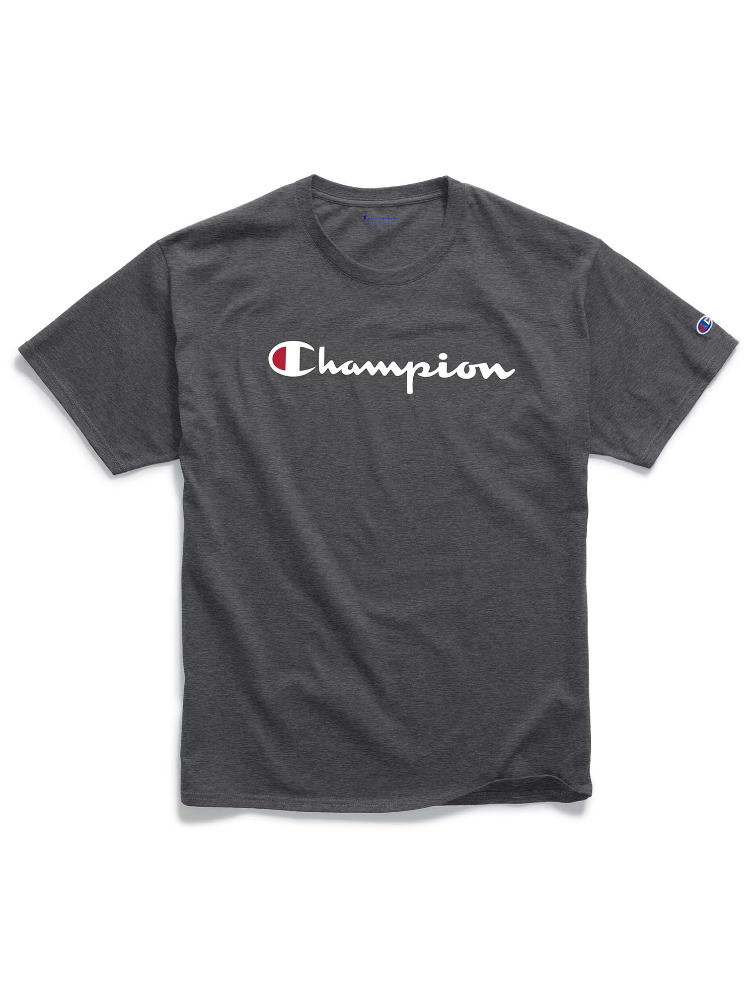 Champion Men's and Big Men's Script Logo Classic Jersey Graphic Tee Shirt, Sizes S-2XL - image 5 of 8