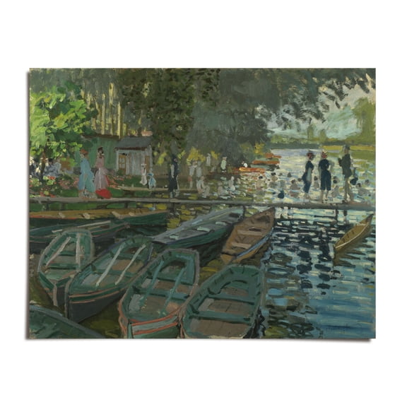 Bathers at La Grenouillere - Claude Monet - 8x10 - Wall Art Print - UNFRAMED